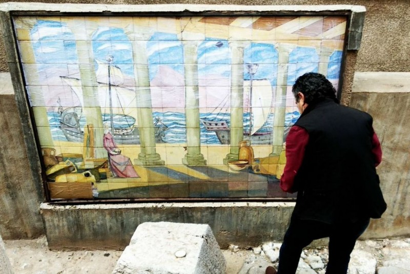 <span style='color:#780948'>ARCHIVED</span> - Mural of Roman port in Cartagena being given a facelift