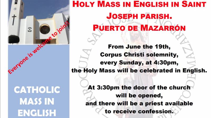 Catholic Mass in English - Puerto de Mazarrón