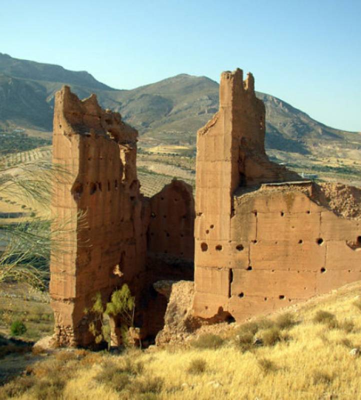 The ruined castle of Xiquena in the north-west of Lorca