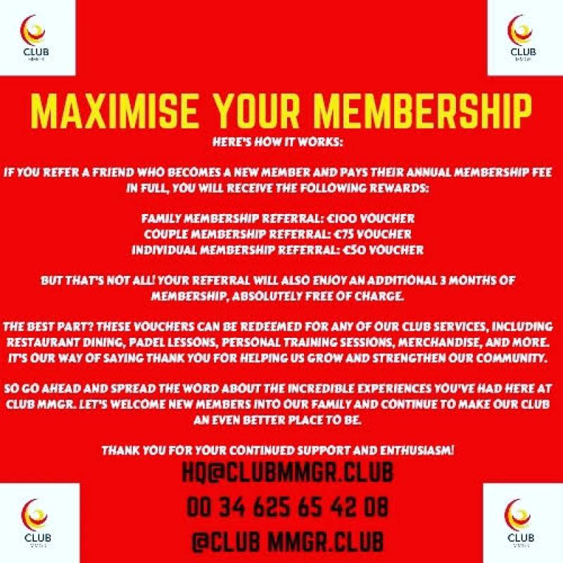 Maximise your membership at Club MMGR Mar Menor Golf Resort