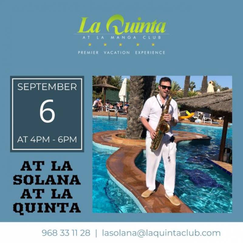 Sushi Fridays at La Solana, La Manga Club just got better with live saxophone music