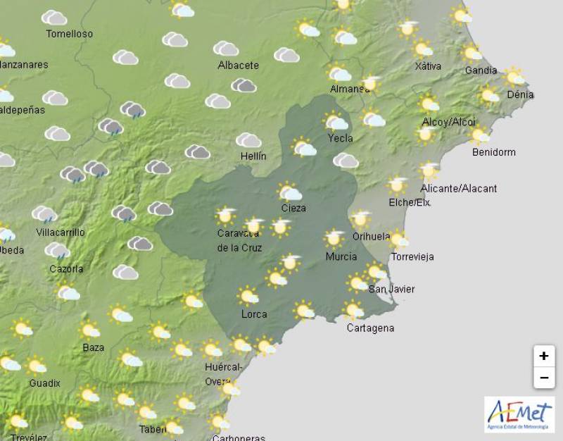 Temperatures hit 23 degrees: Murcia weather forecast January 6-9