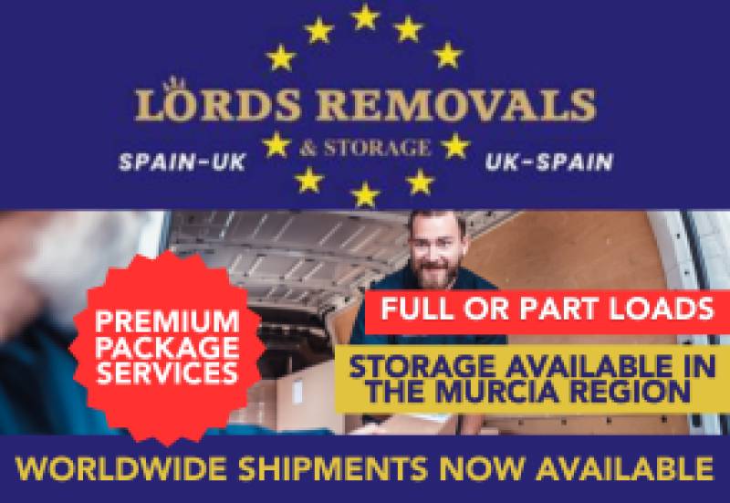 Lords Removals and Storage, full or part loads UK-Spain